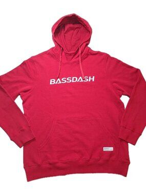 Bass Fishing Red Hoodie Sweater By Bassdash Mens Size L Outdoor Gentle On Skin😍
